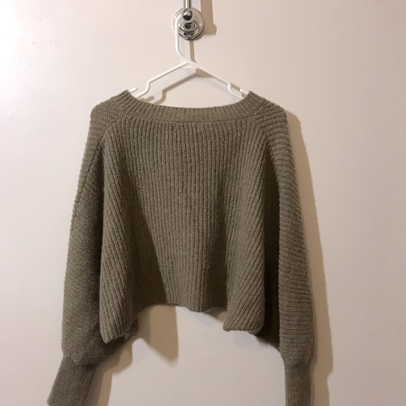 Oak+Fort Cropped Button Sweater - Picture 4 of 4